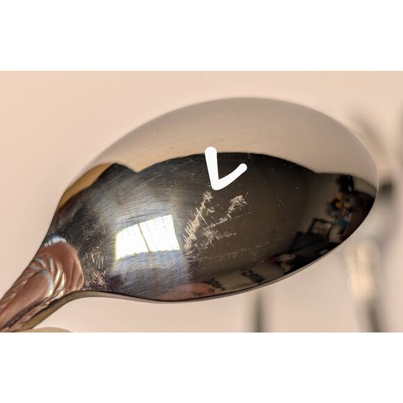 Cambridge Carlyle Mirror Serving Set 5pc 18/8 Stainless China Flatware Replace - Picture 4 of 4